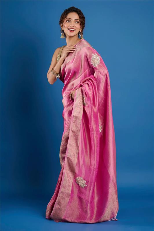 Rani Tissue ChitPallu Saree